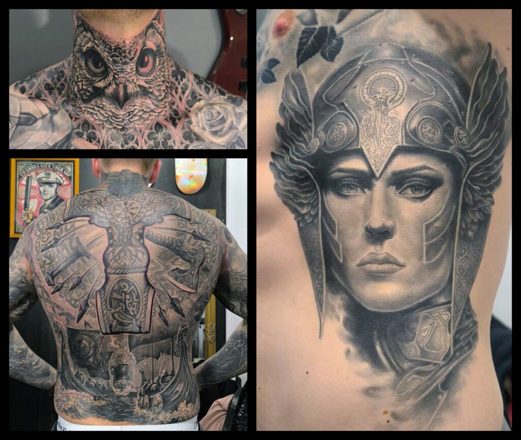 Realistic tattoo by Jānis Kinēns, Rīgas Tinte
