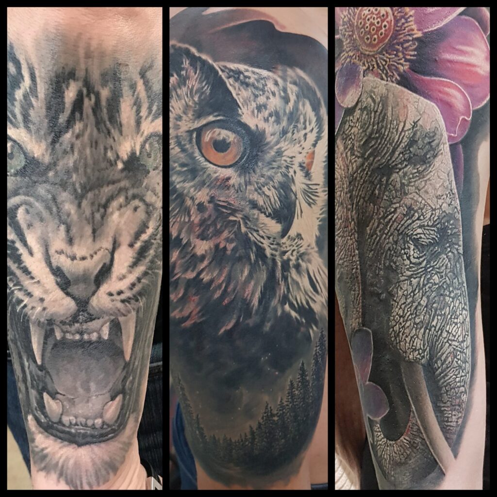 Realistic tattoo by Jānis Kinēns, Rīgas Tinte