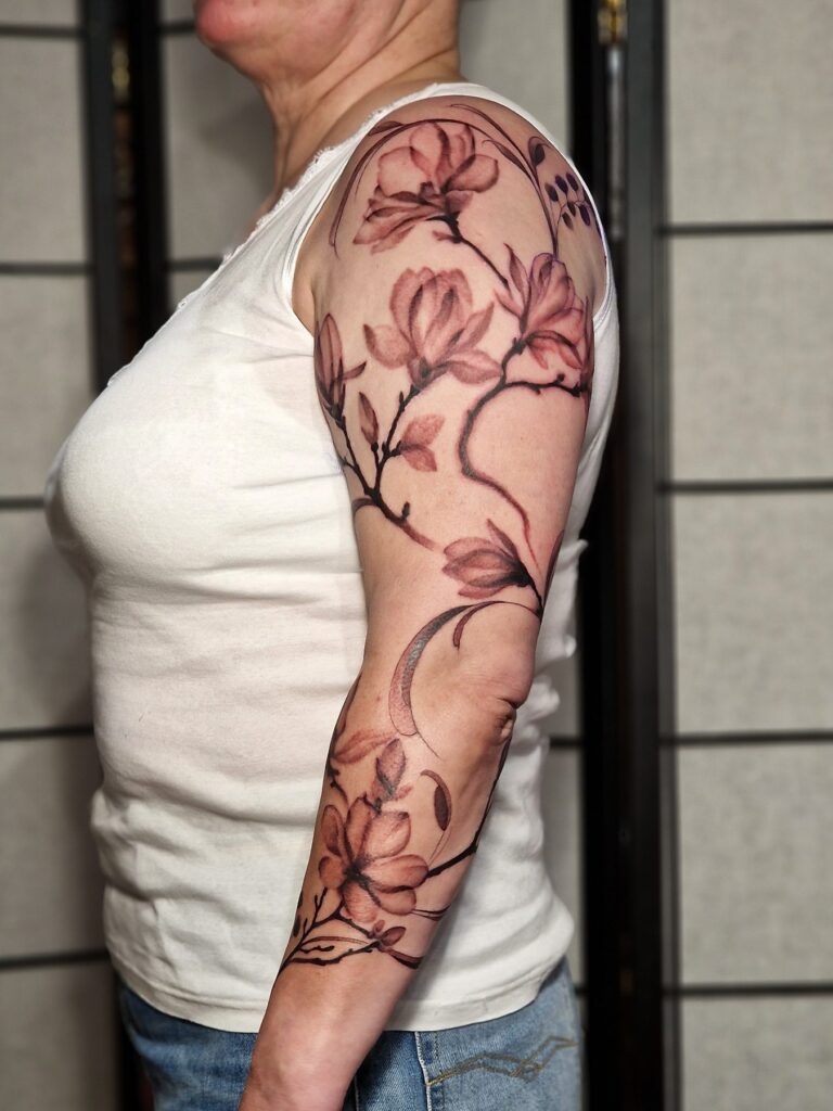 Realistic, illustrative tattoo by Kristaps Sausserdis, Rīgas Tinte